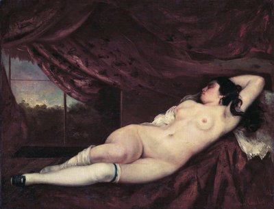 Nude Reclining Woman by Gustave Courbet